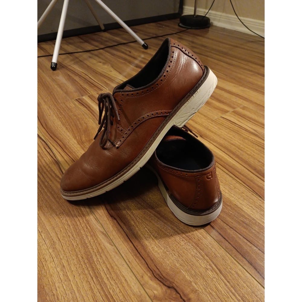 Cole Haan Go To‎ Plain Toe Oxford C34125 Brown Leather Grand 360 Men's Size 12 M